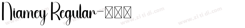 Niamey Regular字体转换